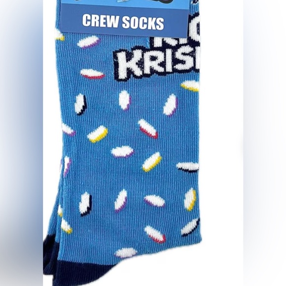 NWT Kelloggs Rice Krispies Novelty Crew Socks - Picture 2 of 10